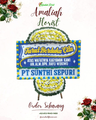 Papan Bunga Duka di Wowawanggu
