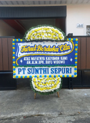 Papan Bunga Duka di Wowawanggu